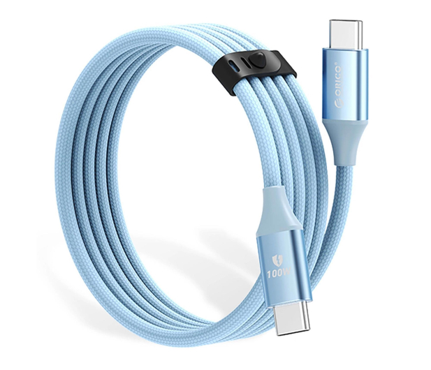 Orico CDX 100W 5A Power Delivery USB-C - USB-C 1m - niebieski - 1343481 - zdjęcie